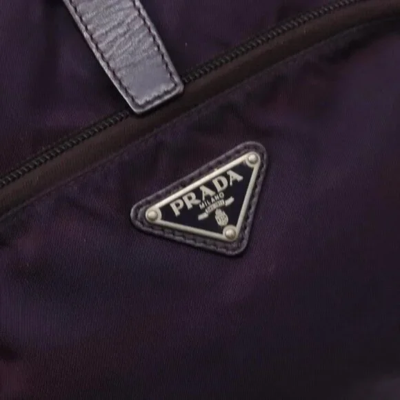 PRADA Backpack Nylon Purple Auth 83697 display picture 3